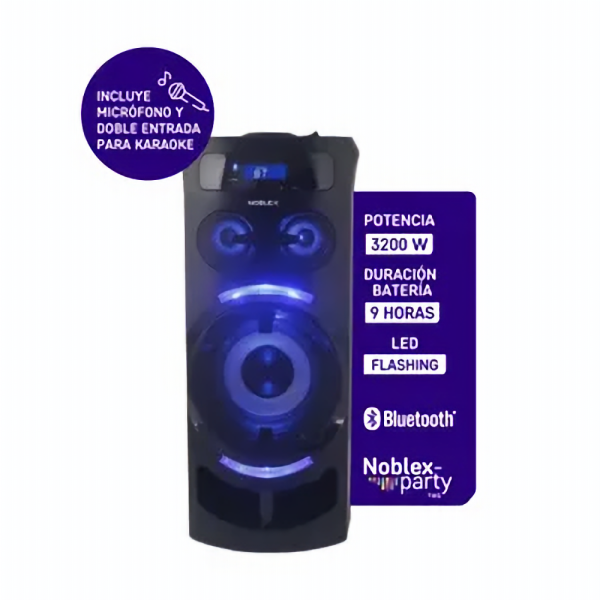 Torre de audio MNT290 Party System Noblex