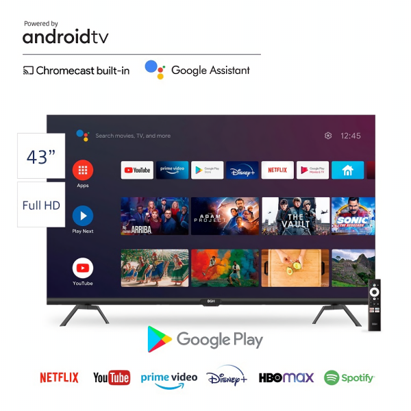 Smart Tv Led Full Hd 43" BGH Android B4322fs5a