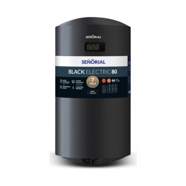 Termotanque Eléctrico Señorial Black TSBE-80 negro 80 L