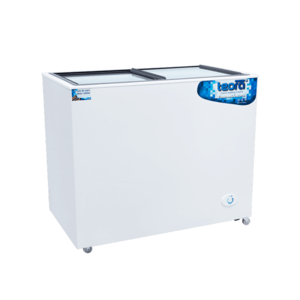 FREEZER TEORA HORIZONTAL DUAL T/VIDRIO 350L FH350TV BL
