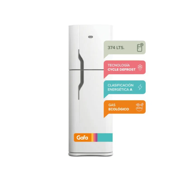 HELADERA GAFA 374L HGF388AFB BL