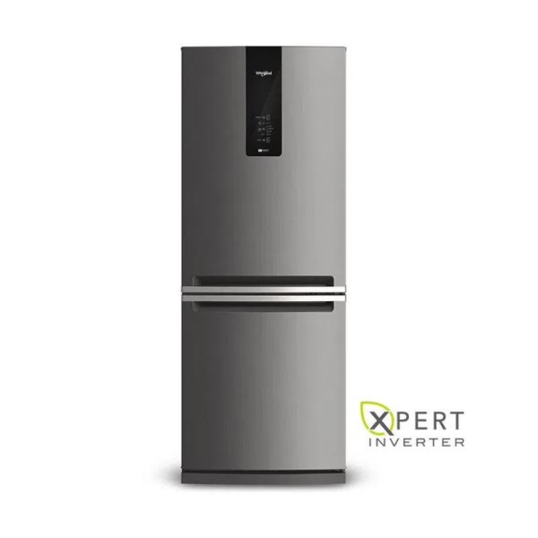 HELADERA WHIRLPOOL EVOX 443L FREEZER ABAJO WRE57K2 ACERO