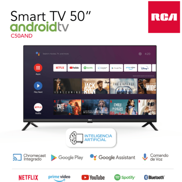 SMART TV RCA 50" C50AND ANDROID