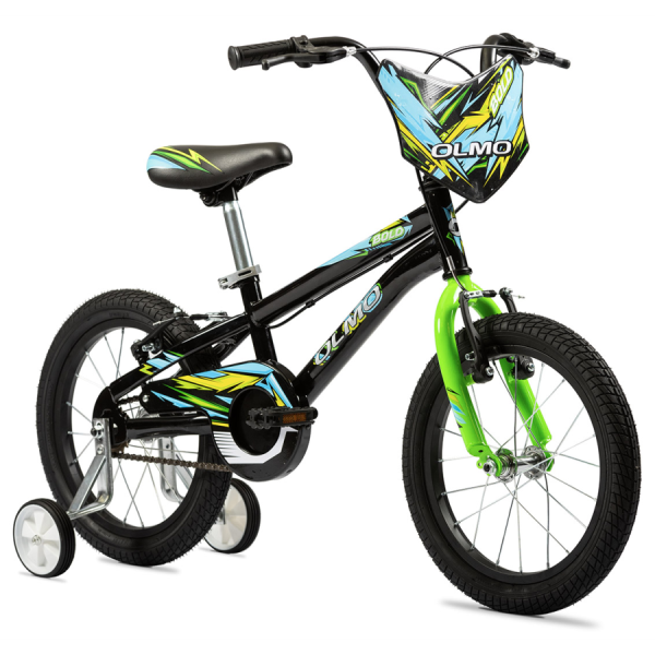 BICICLETA OLMO COSMO ROD 16 BOLD NEG/VER