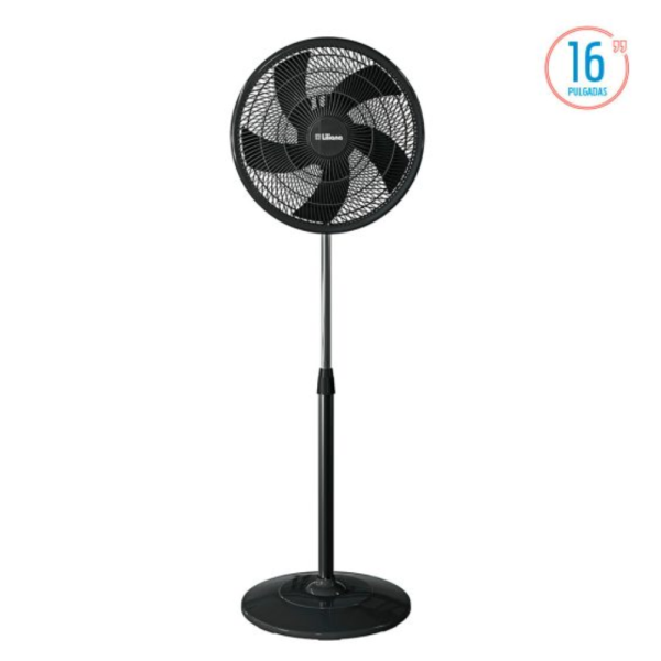 VENTILADOR LILIANA DE PIE 16" ASPAS NEGRAS VP16P