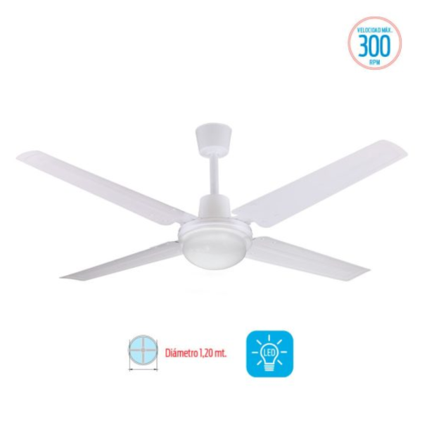 VENTILADOR LILIANA DE TECHO 5VEL VTHB114 C/LUZ