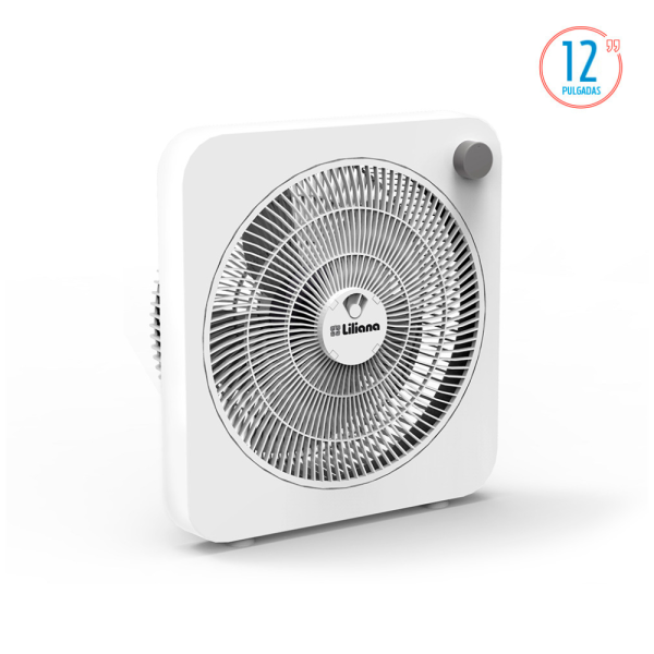 VENTILADOR LILIANA TURBO CIRCULADOR 12 WHITE BLACK 55W