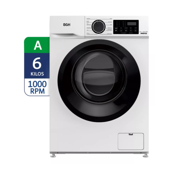 LAVARROPAS BGH INVERTER 6KG BWFI06W24AR BLANCO