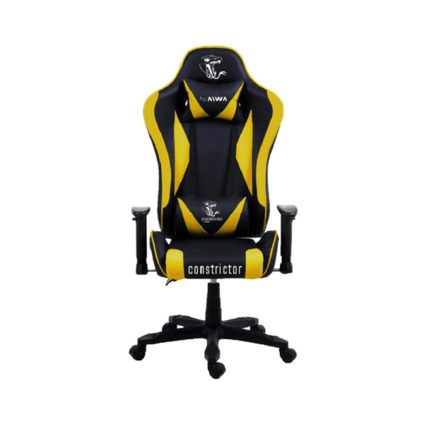 SILLA GAMER PLACATA CONSTRICTOR RECLIN. AMARILLO SIC-1001Y