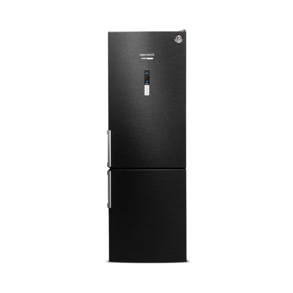 HELADERA KOHINOOR C/F ABAJO NO FROST INV 417L NEGRA
