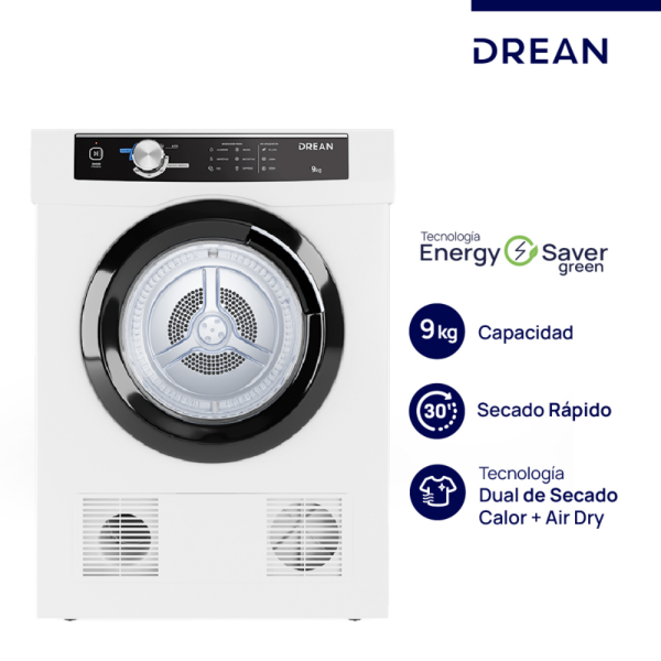 SECARROPAS DREAN POR CALOR 9KG SED090VBCLO