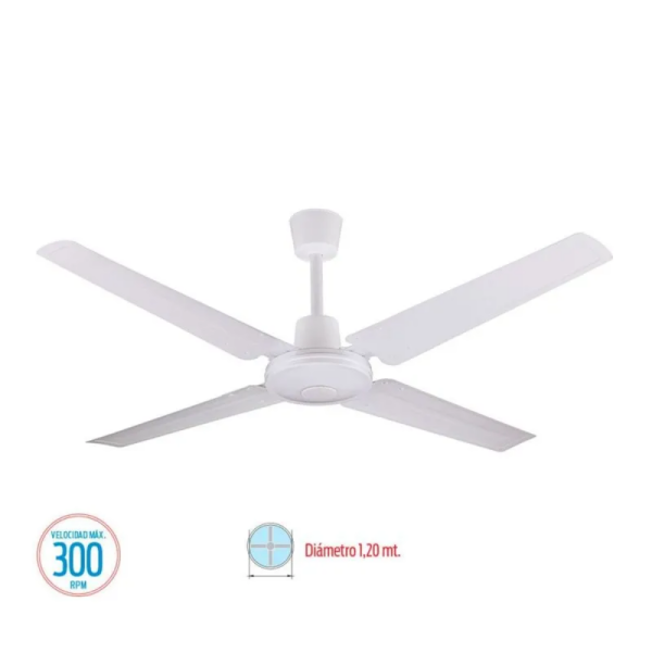 VENTILADOR LILIANA TECHO 1,2M 65W BLANCO VTHB104