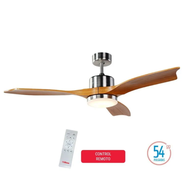 VENTILADOR LILIANA DE TECHO 1.37M 60W DIG LUZ VTHM601