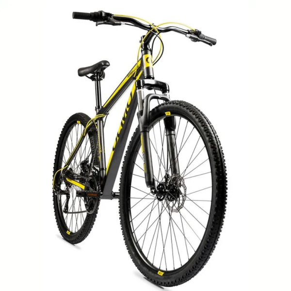 BICICLETA OLMO WISH 290 ROD 29 18" NEGRO Y AMARILLO