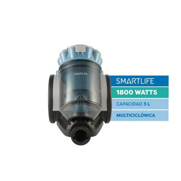 ASPIRADORA SMARTLIFE SIN BOLSA 1800W SL-VC18BLB