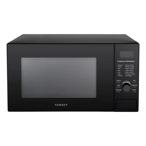 MICROONDAS RANSER 25Lts MILANO  MO-2501DG DIGITAL grill 900w NEGRO