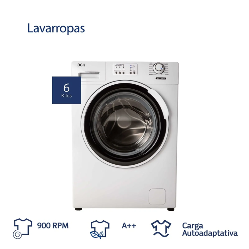 Lavarropas BGH Carga Frontal 6kg Bwfa06w21ar