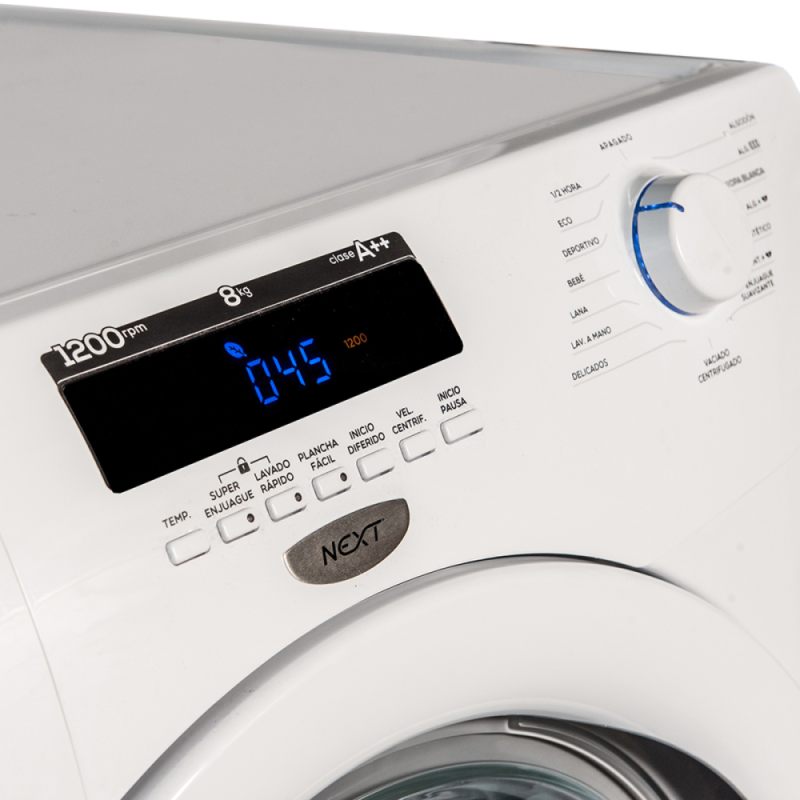 Lavarropas Carga Frontal 8 Kg Blanco Drean - NEXT 8.12 ECO