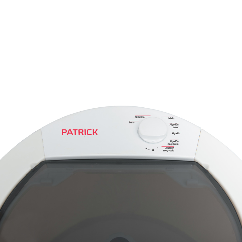 Lavarropas Semiautomático Carga Superior 5 Kg Tapa Vaivén Patrick - LRPK57SB