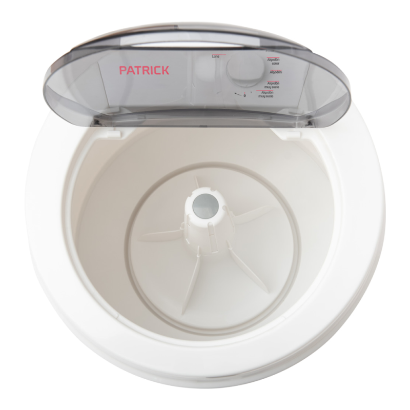 Lavarropas Semiautomático Carga Superior 5 Kg Tapa Vaivén Patrick - LRPK57SB
