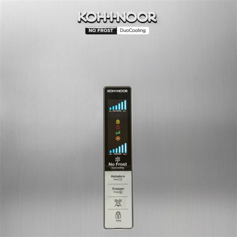 HELADERA KOHINOOR NO FROST C/FREEZER XL 409L KHDA 41D/8 PL