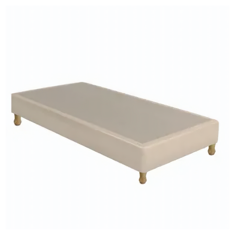 SOMMIER ECOCUERO CREMA 190X090