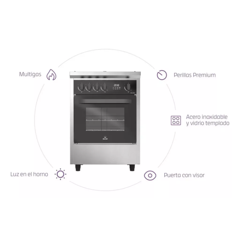 COCINA MORELLI PREGO 600 4H PV 181597