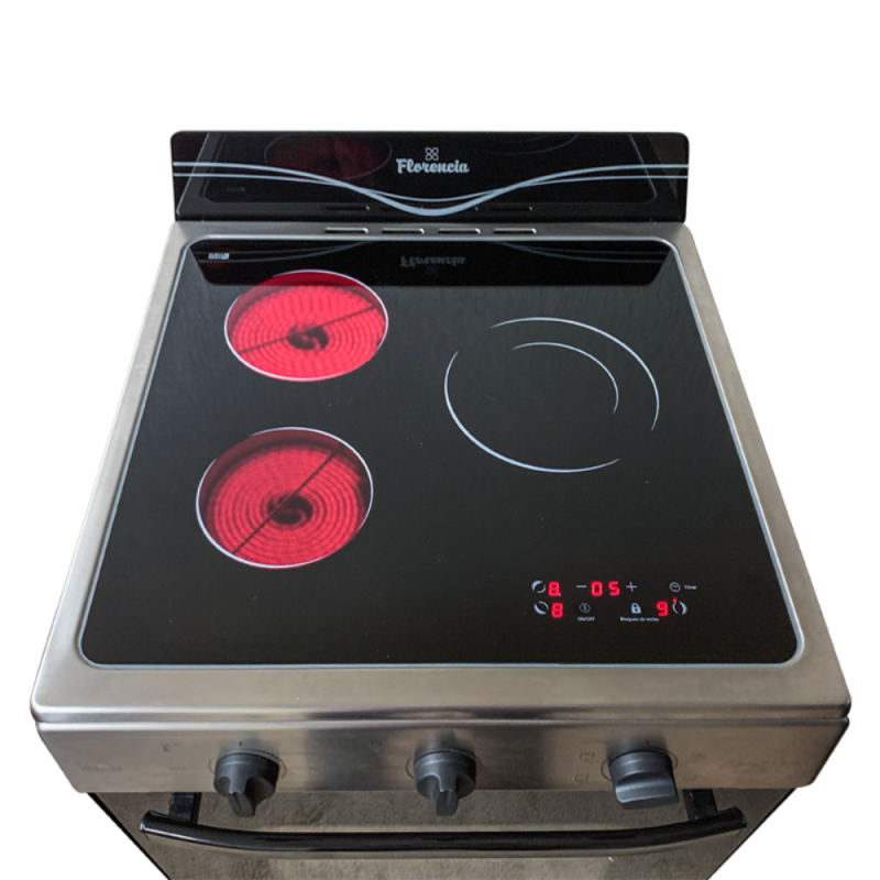 COCINA FLORENCIA 8638E ELECTRICA C/ANAFE VITROC AC/NE