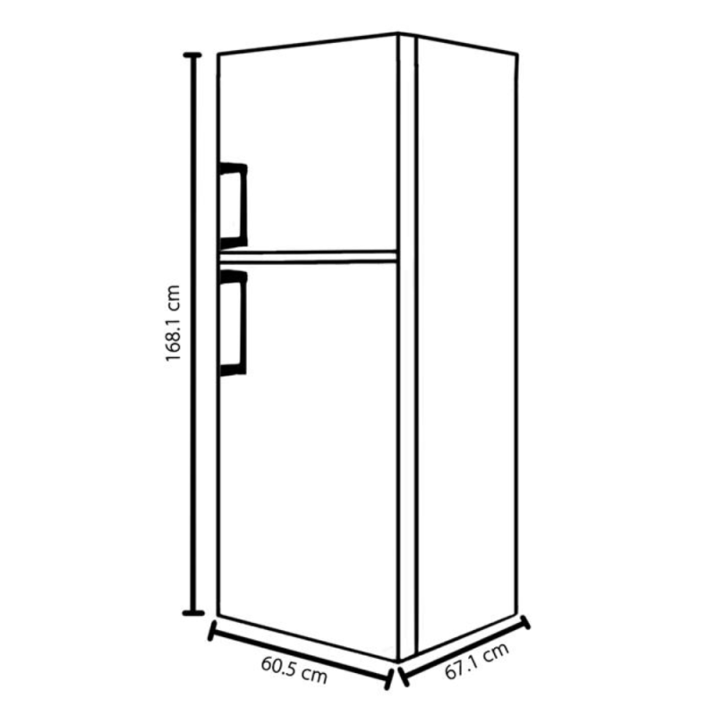 HELADERA KOHINOOR C/FREEZER XL 311L KFA 3494/7 PL