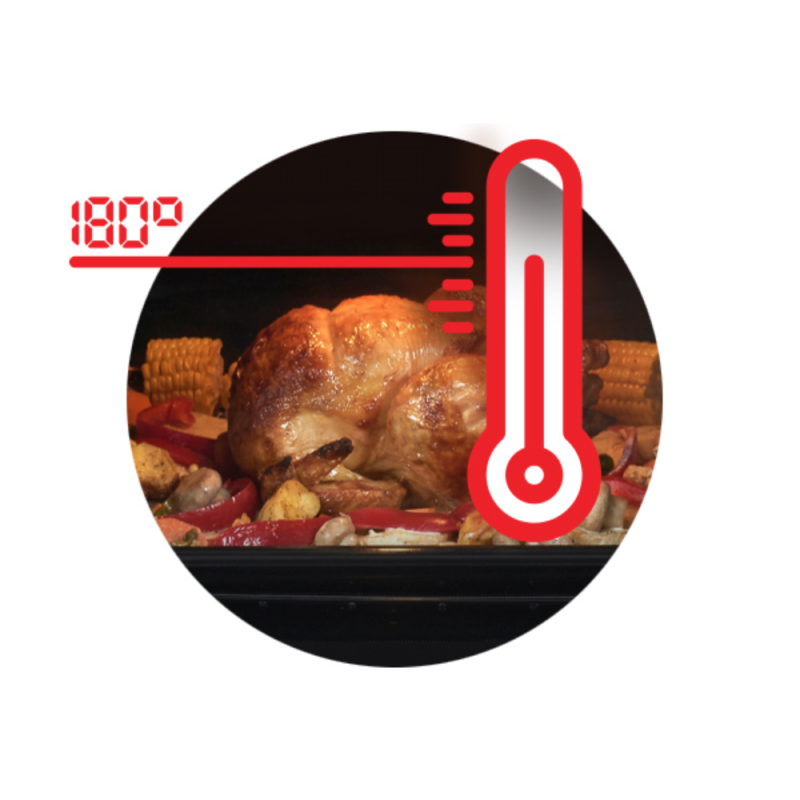 HORNO LONGVIE A GAS H1900XF 68.5L ACERO