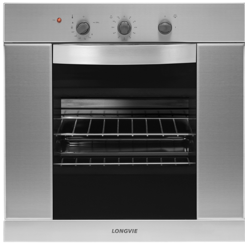 HORNO LONGVIE A GAS H1900XF 68.5L ACERO