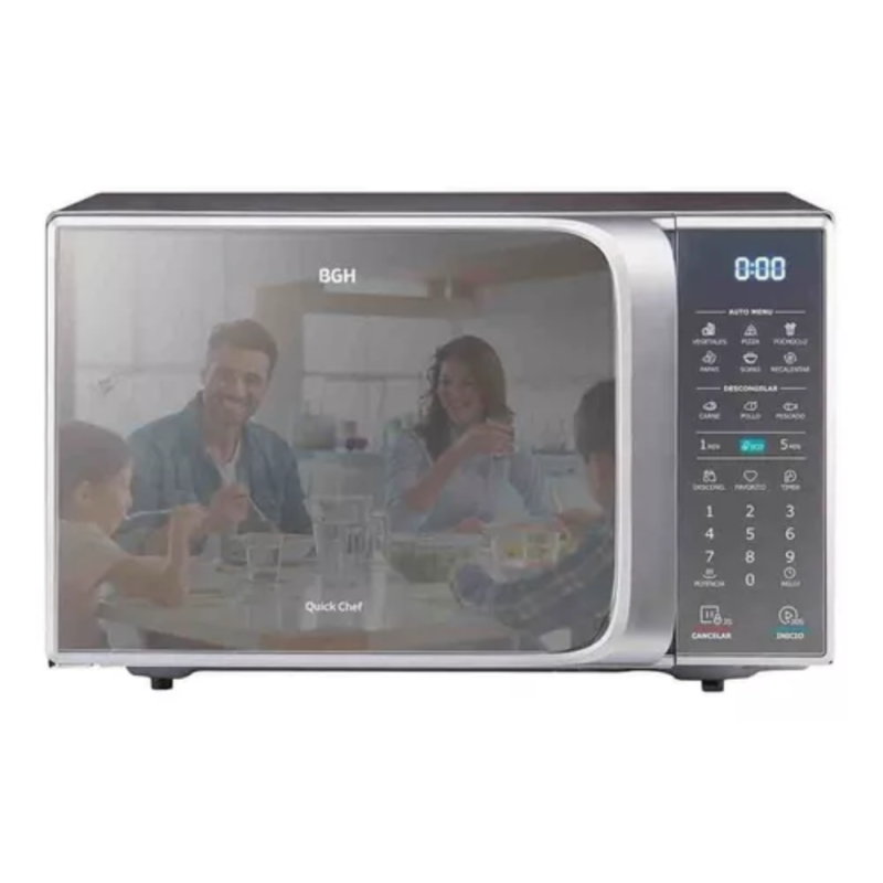 MICROONDAS BGH 20L DIGITAL B120DS20 SILVER