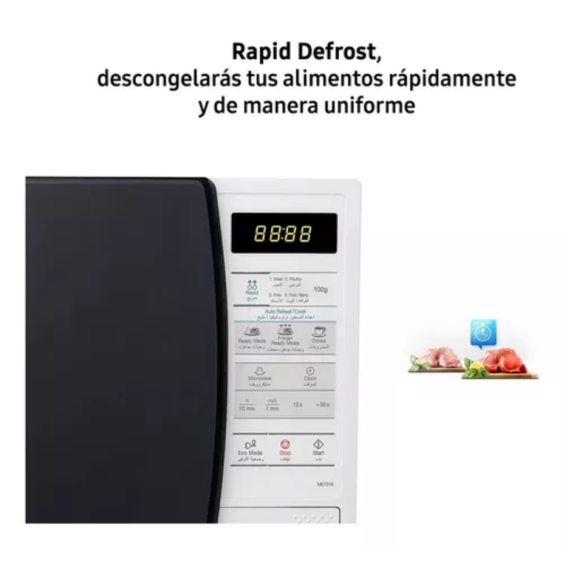 MICROONDAS SAMSUNG 20L ME731K-KD BLANCO