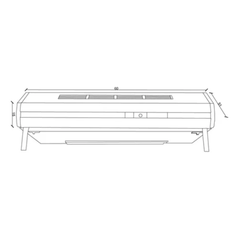 PURIFICADOR WHIRLPOOL 2 MOTORES 60CM WAB60BC BLANCO