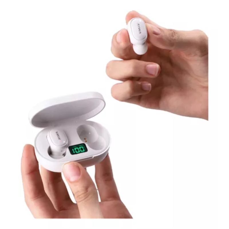 AURICULAR AIWA INALAMBRICO TWA-70B BLANCO