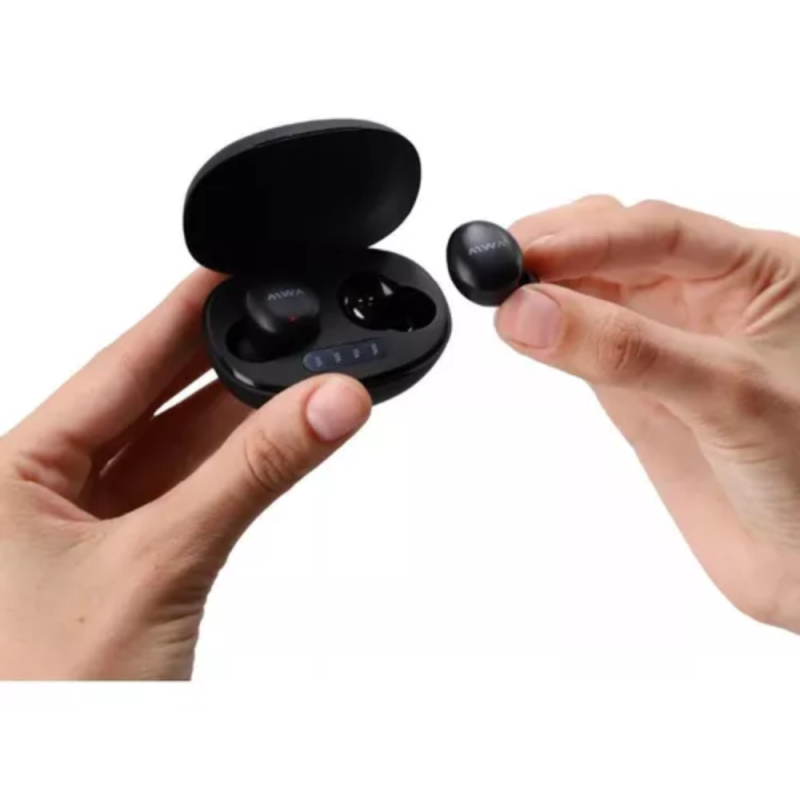 AURICULAR AIWA INALAMBRICO TWA-90N NEGRO