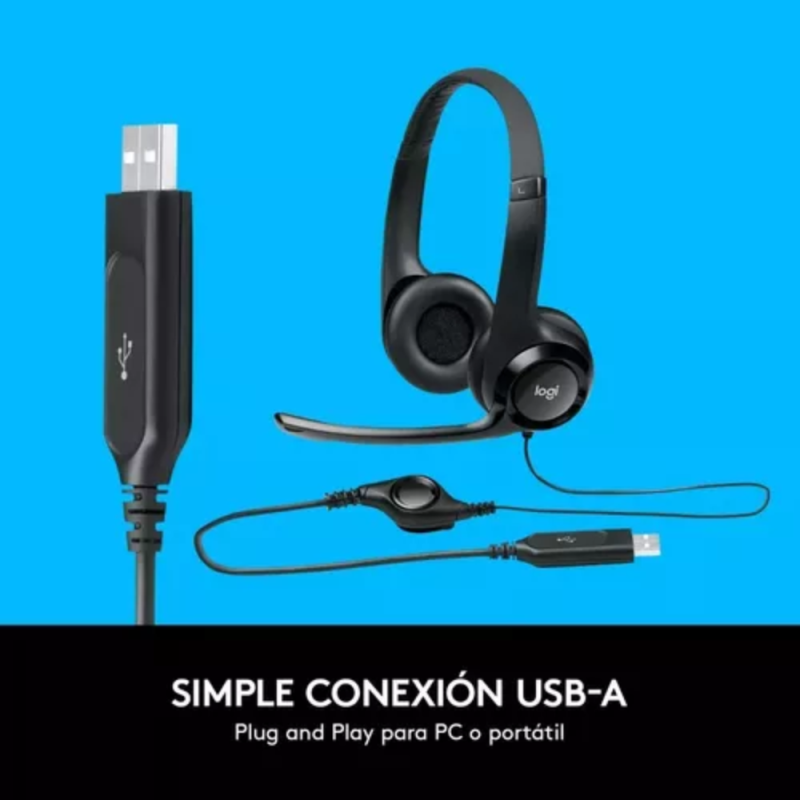 AURICULAR LOGITECH H390 USB