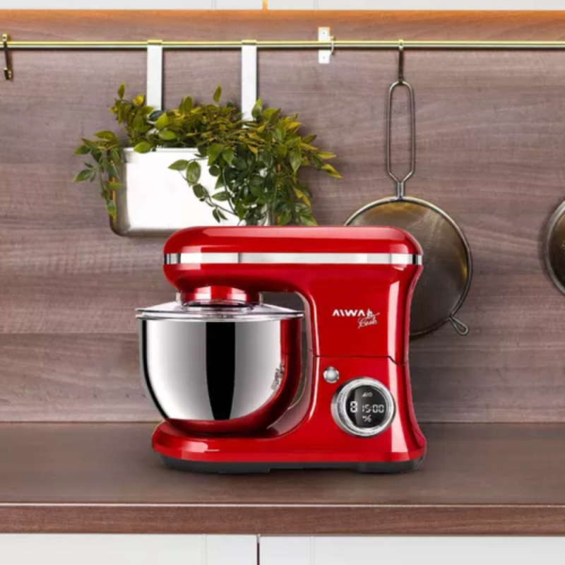 BATIDORA AIWA PLANETARIA 5.2L 1200W AW-BP508R ROJO METAL