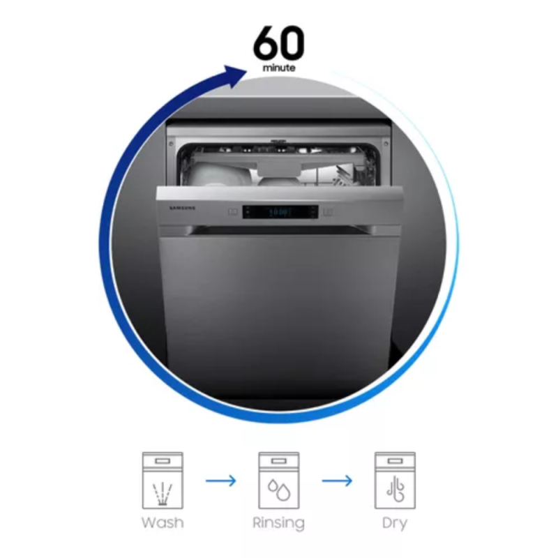 LAVAVAJILLAS SAMSUNG DW60M6050FS SILVER