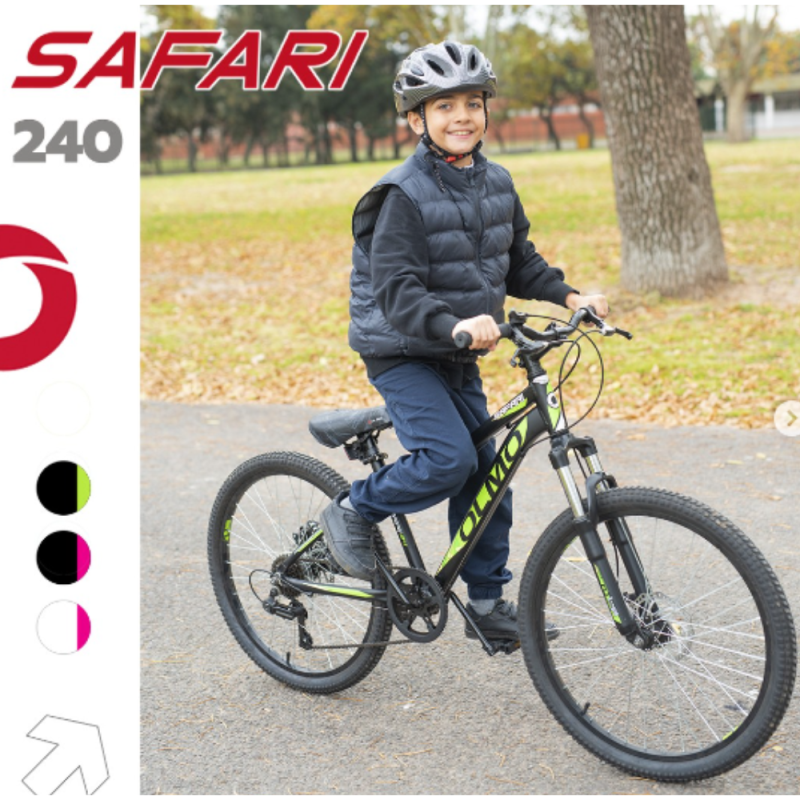BICICLETA OLMO SAFARI ROD 24 BLAN/FUC