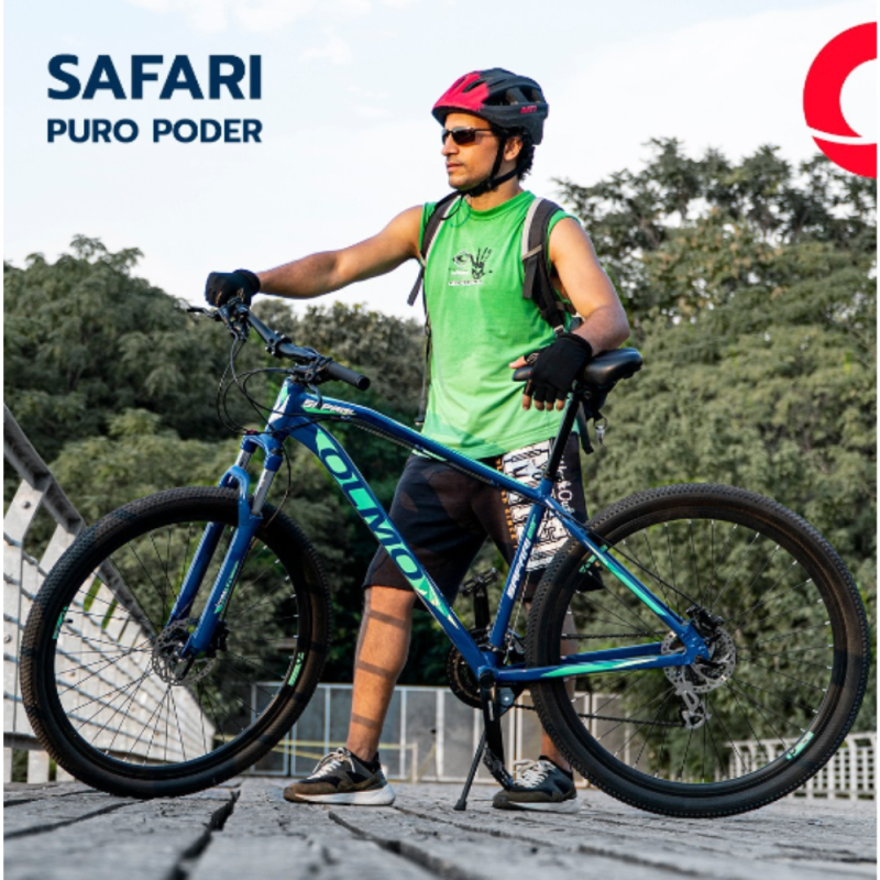 BICICLETA OLMO SAFARI ROD 29 20 AZUL/VERDE
