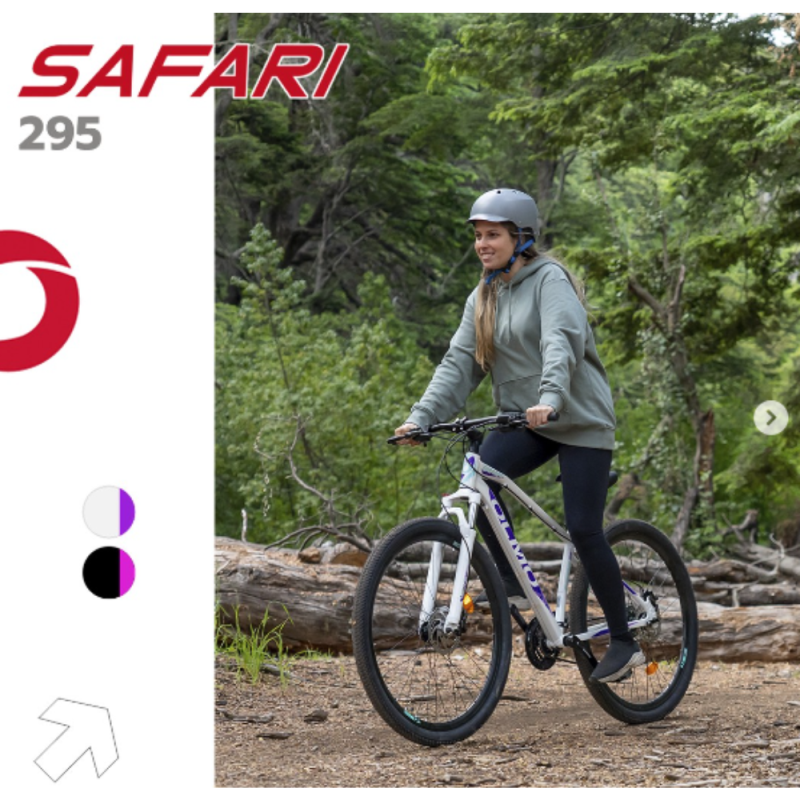 BICICLETA OLMO SAFARI ROD 29 NEGRO/FUCSIA