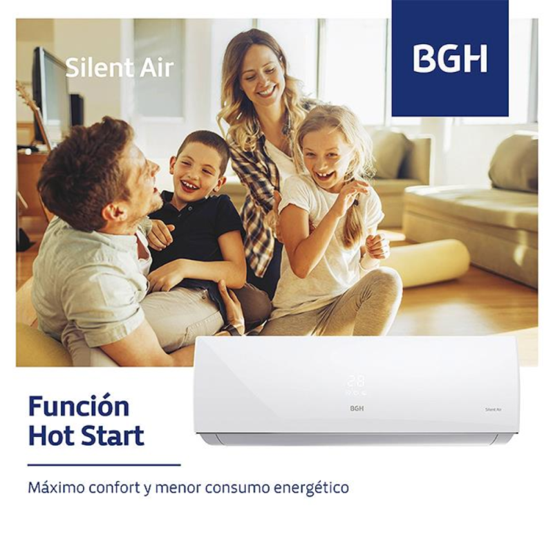 Aire Acondicionado Split BGH BSE35WCHU 3200Watts f/c