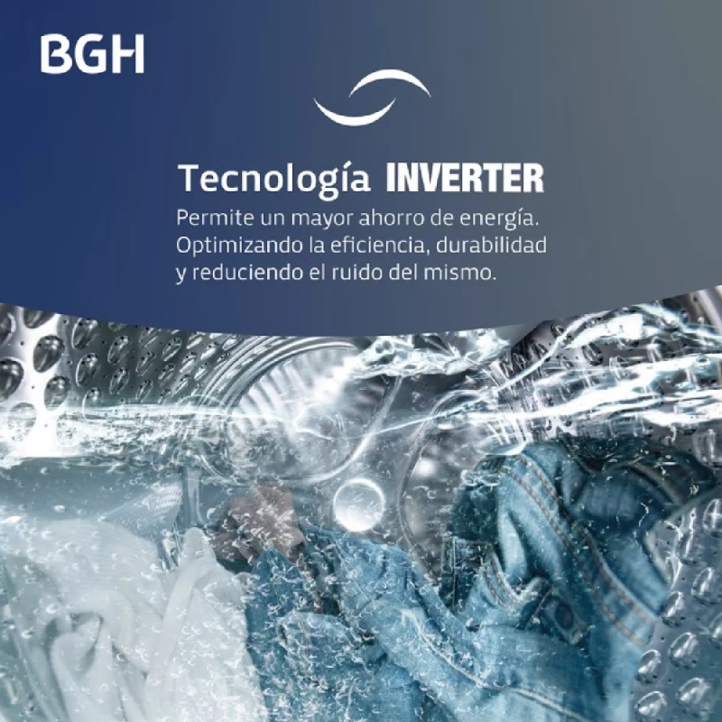 LAVARROPAS BGH INVERTER 6KG BWFI06W24AR BLANCO