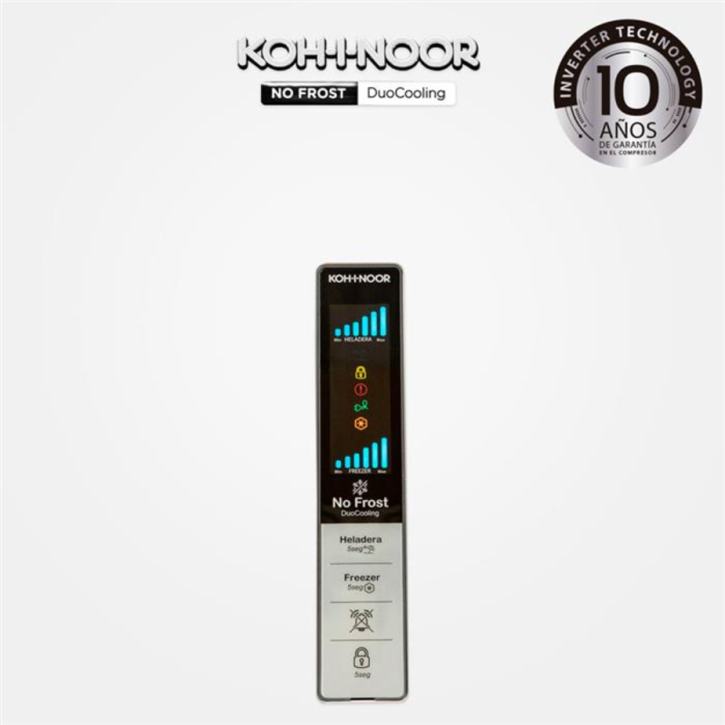 HELADERA KOHINOOR C/F ARRIBA NO FROST INV 409L KHD42DI/9 BL
