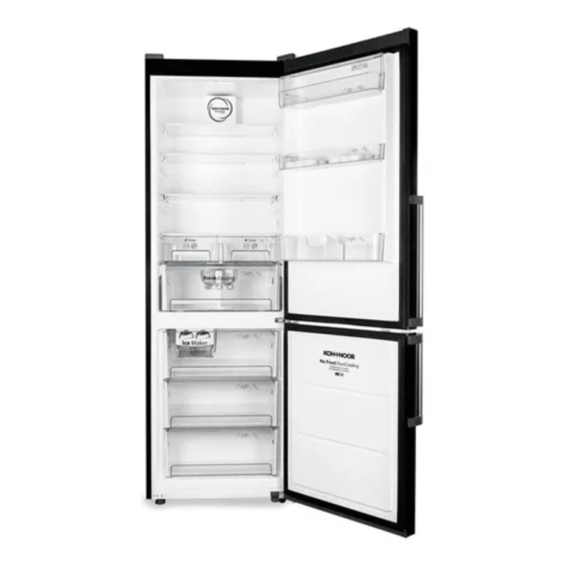 HELADERA KOHINOOR COMBI 417LTS KHGF41D/8 NEGRA ACERADA
