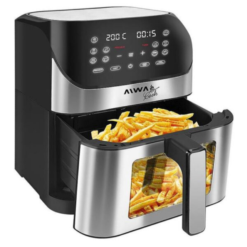 FREIDORA DE AIRE AIWA 8L 1800W NEGRO - SILVER AW-FA80I