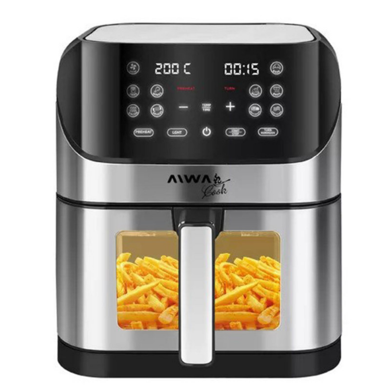 FREIDORA DE AIRE AIWA 8L 1800W NEGRO - SILVER AW-FA80I