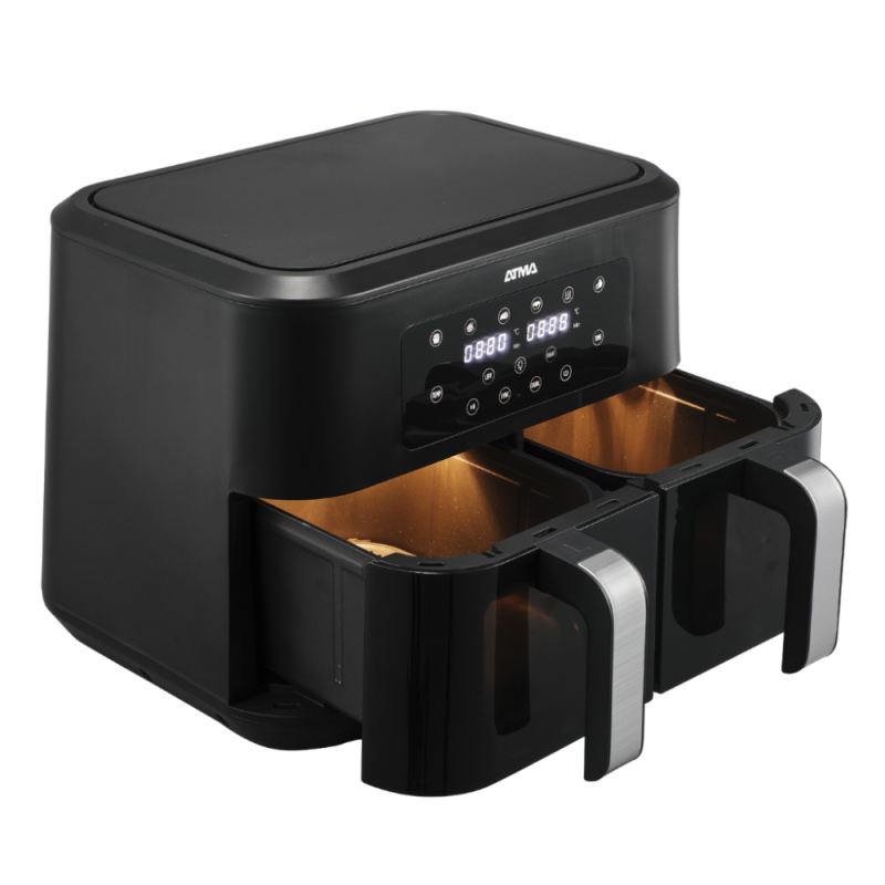 Freidora de Aire Doble 8.5Lts 2200W Atma