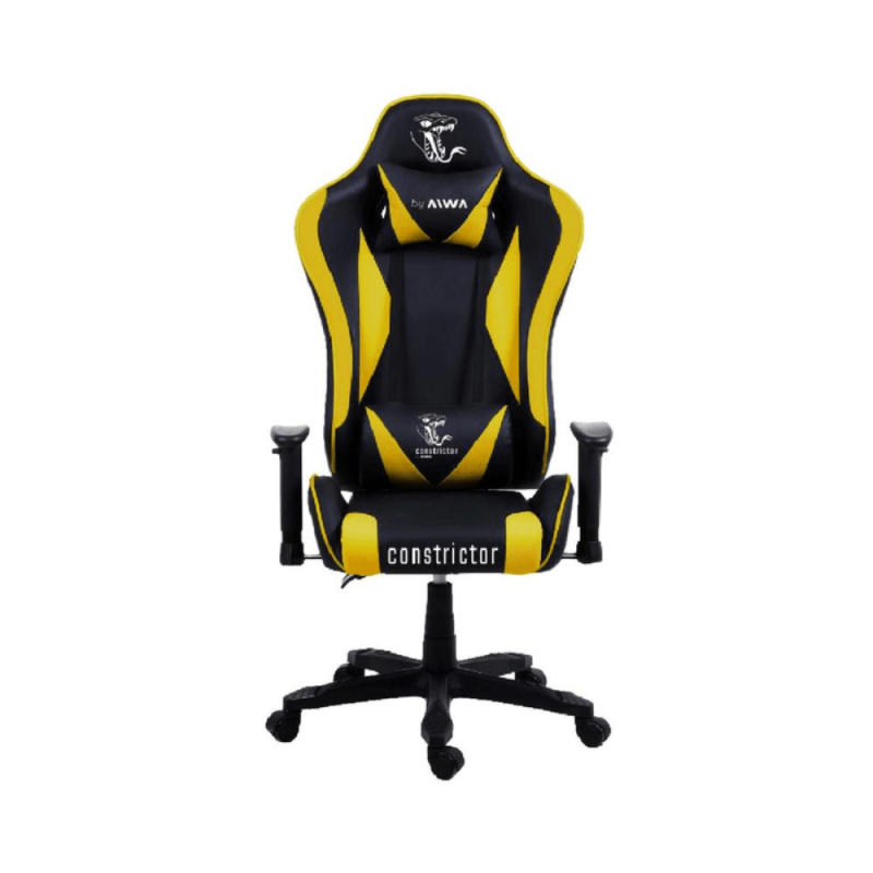 SILLA GAMER PLACATA CONSTRICTOR RECLIN. AMARILLO SIC-1001Y